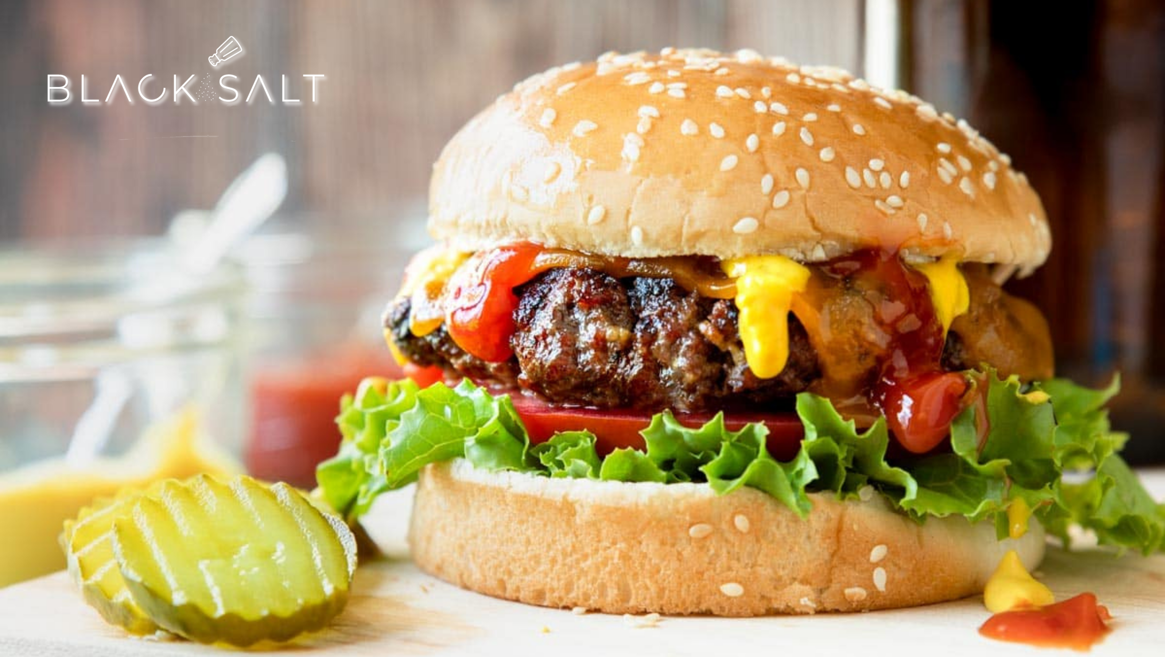 Grilled Hamburgers, juicy and flavorful beef patties grilled to perfection, served on a bun with toppings and condiments, creating a classic and satisfying meal option for burger enthusiasts.