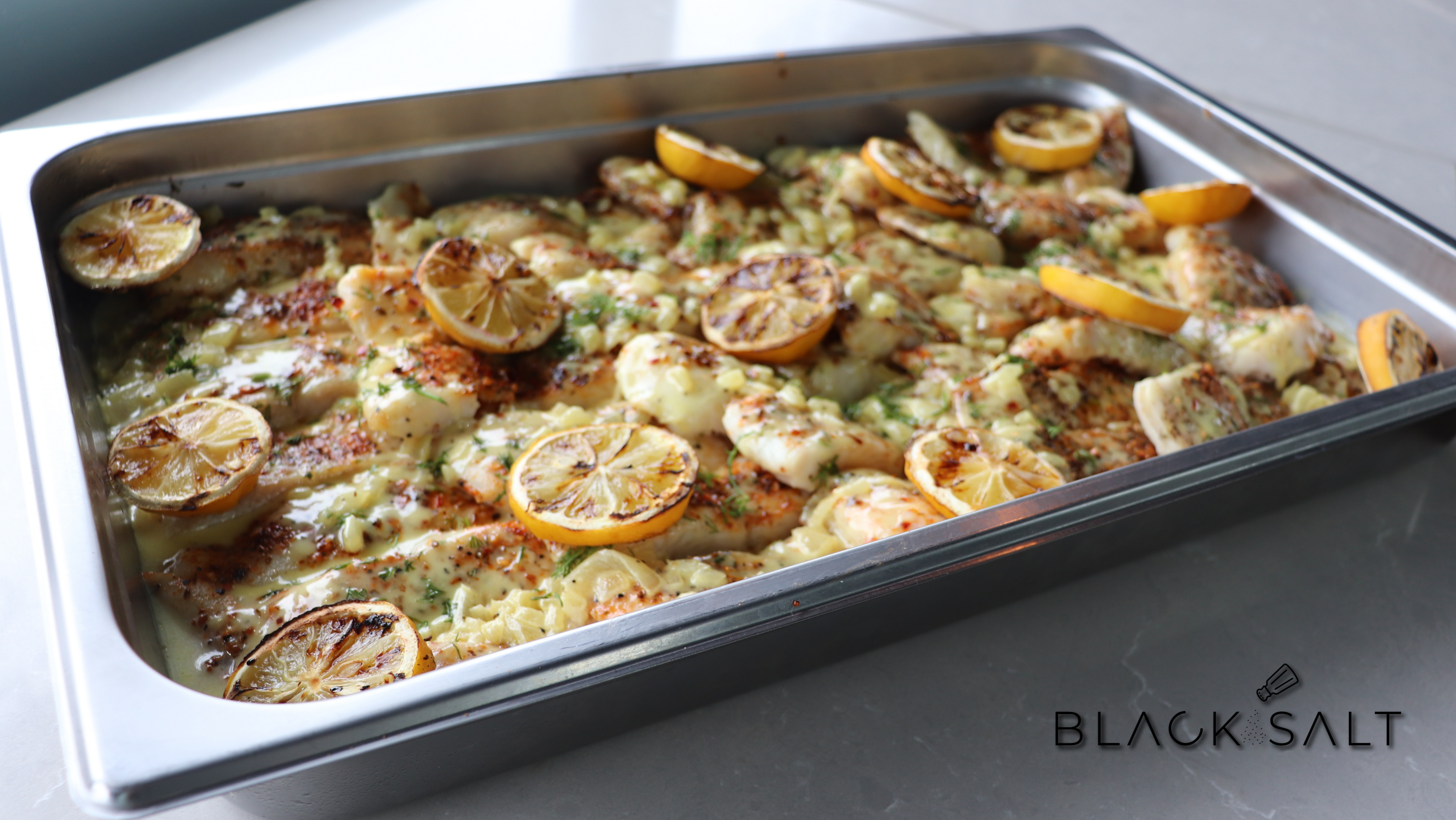 Halibut, a delectable white fish known for its mild flavor and firm texture, often prepared by grilling, baking, or pan-searing, offering a versatile and delicious seafood option.