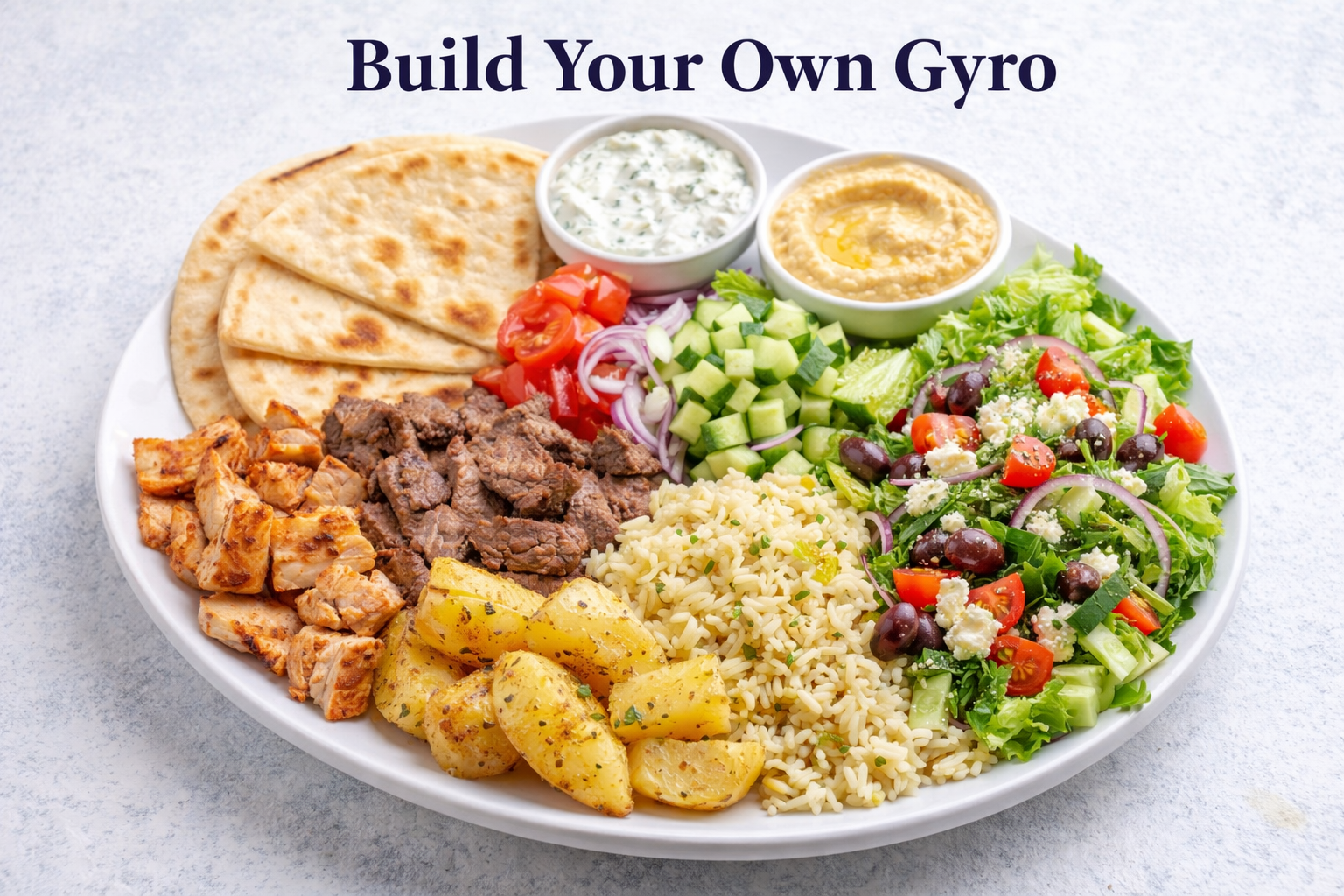 BUILD-YOUR-OWN GYRO BAR / MEDITERRANEAN BAR
