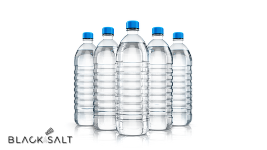 Refreshingly chilled bottled waters, providing a convenient and hydrating option for staying cool and quenching thirst.