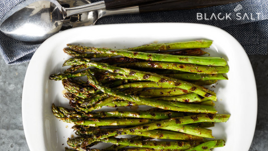 Grilled Asparagus, fresh asparagus spears lightly seasoned and grilled to perfection, offering a smoky and tender vegetable side dish that highlights the natural flavors of the asparagus.